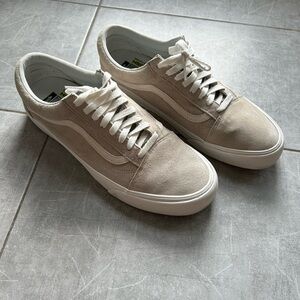 Gray suede Vans Old Skool shoes | size 13
